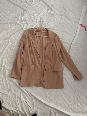 Open Edit Oversized Tan Blazer Size S